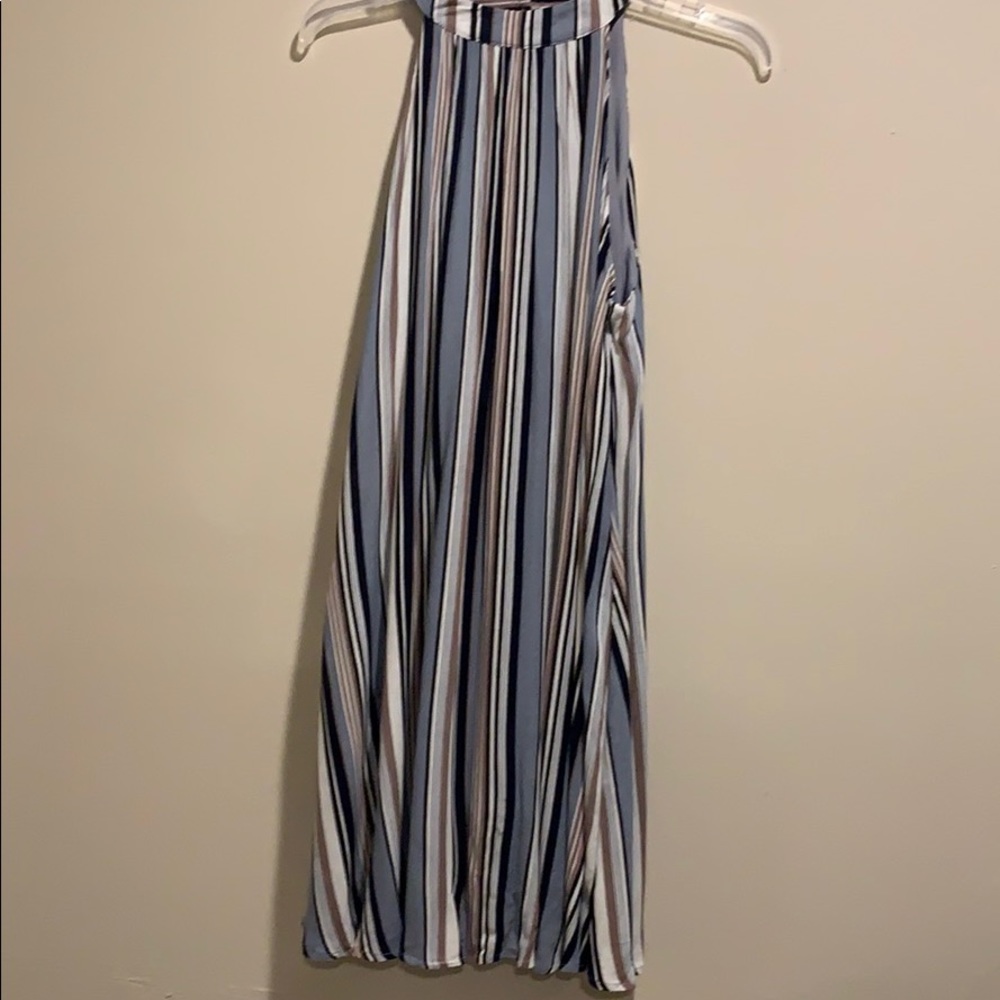 Pre-Loved) ENTRO STRIPE SHIFT DRESS